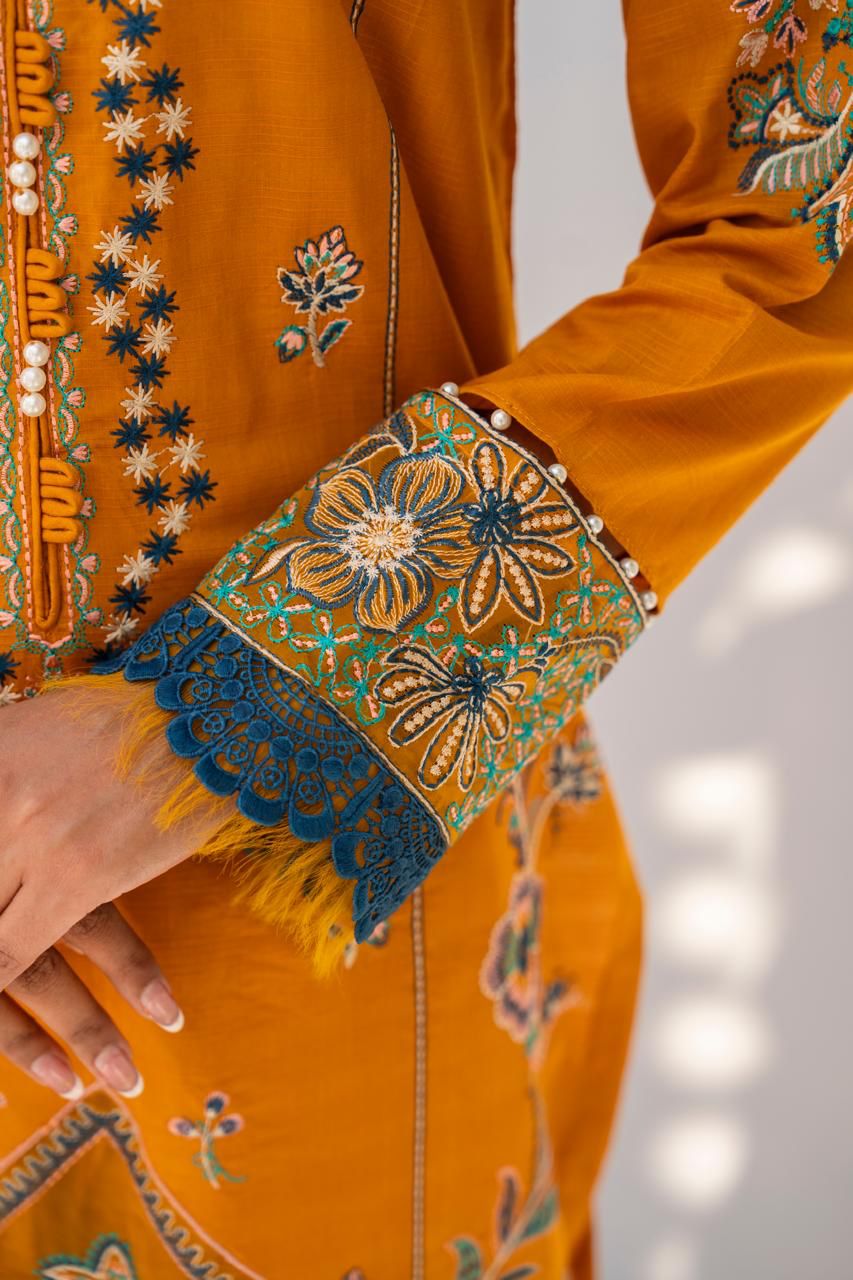 SUMMER-3PC LAWN EMBROIDERED SHIRT WITH LAWN EMBROIDERED READY TO WEAR DUPATTA-05