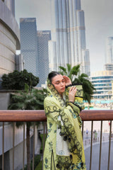 WINTER-3PC KARANDI PRINTED EMBROIDERED SHIRT WITH KARANDI PRINTED EMB SHAWL & PRINTED TROUSER-