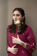 SUMMER-2PC LAWN EMBROIDERED SHIRT WITH EMB TROUSER-224