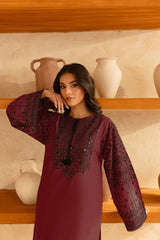 SUMMER-2PC LAWN EMBROIDERED SHIRT WITH EMB TROUSER-233 B