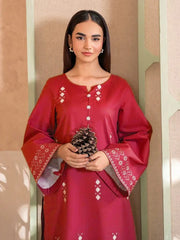 SUMMER-2PC LAWN EMBROIDERED SHIRT WITH LAWN TROUSER-30