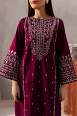 SUMMER-2PC LAWN SEQUIN EMBROIDERED SHIRT WITH LAWN SEQUIN EMBROIDERED TROUSER-35