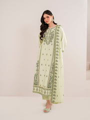 WINTER-3PC DHANAK EMBROIDERED SHIRT WITH DHANAK EMBROIDERED SHAWL AND TROUSER-4167