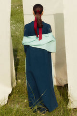 WINTER- 3PC KHADDAR EMBROIDERED SHIRT WITH COURTAI WOOL PRINT SHAWL AND TROUSER-3337