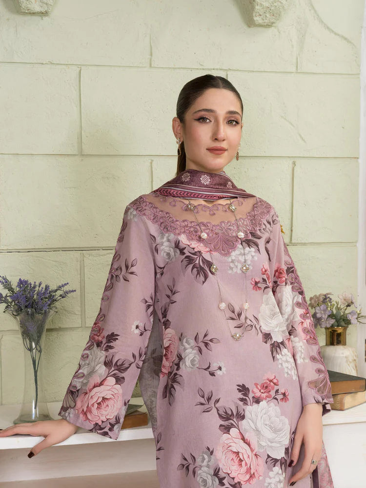 WINTER-3PC KARANDI PRINTED SHIRT WITH KARANDI PRINTED DUPATTA AND TROUSER-2581