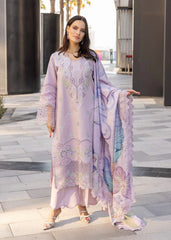 SUMMER-3PC LAWN EMBROIDERED SHIRT WITH MONARK PRINT DUPATTA AND TROUSER-3706
