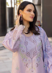 SUMMER-3PC LAWN EMBROIDERED SHIRT WITH MONARK PRINT DUPATTA AND TROUSER-3706