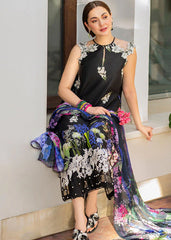 SUMMER-3PC LAWN PRINT EMBROIDERED SHIRT WITH CHIFFON PRINT DUPATTA AND PRINT TROUSER-BIC-2515