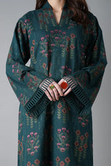 WINTER-3PC DHANAK EMBROIDERED SHIRT WITH DHANAK EMBROIDERED SHAWL AND TROUSER-4395