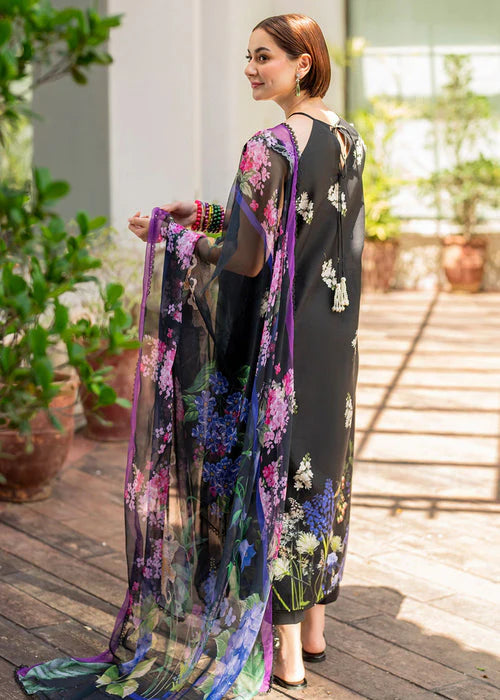 SUMMER-3PC LAWN PRINT EMBROIDERED SHIRT WITH CHIFFON PRINT DUPATTA AND PRINT TROUSER-BIC-2515