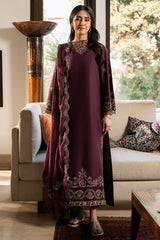 SUMMER-3PC LAWN EMBROIDERED SHIRT WITH KHAADI EMBROIDERED DUPATTA & TROUSER-4504