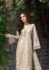 WINTER-3PC DHANAK CHIKAN EMBROIDERED SHIRT WITH WOOL PRINTED EMB SHAWL AND TROUSER-5101