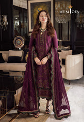 WINTER-3PC DHANAK EMBROIDERED SHIRT WITH DHANAK EMBROIDERED SHAWL & DHANAK TOUSER-4291