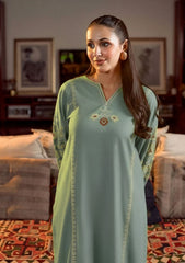 SUMMER-2PC LAWN EMBROIDERED SHIRT WITH EMB TROUSER-38