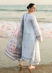 SUMMER- 3PC LAWN EMBROIDERED SHIRT WITH MONARK PRINTED DUPATTA AND TROUSER-3663