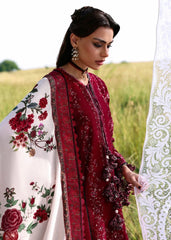 WINTER-3PC KARANDI EMBROIDERED SHIRT WITH WOOL PRINTED SHAWL AND TROUSER-5215