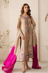 SUMMER-3PC LAWN EMBROIDERED SHIRT WITH CHIFFON TYE&DYE DUPATTA AND TROUSER-4768