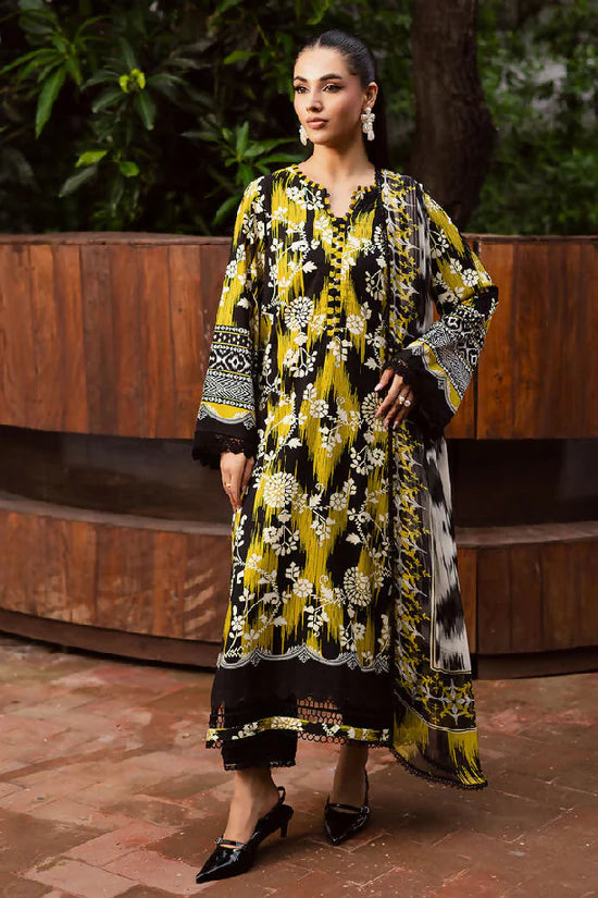 WINTER-3PC KHADDAR PRINTED SHIRT WITH KHADDAR PRINTED DUPATTA AND PRINTED TROUSER-2654
